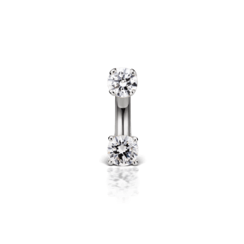 Prong Set Diamond Rook Barbell