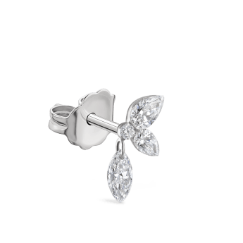 Marquise Pear Diamond Echo Stud Earring