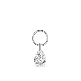 Pear Floating Diamond Charm