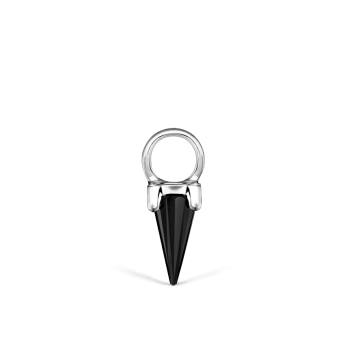 Black Moissanite Spike Charm