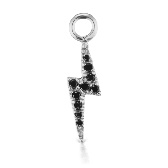 Black Diamond Lightning Bolt Charm